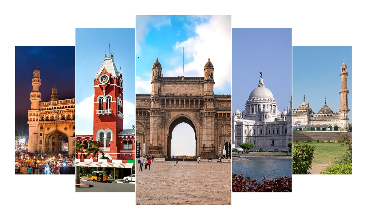 हम जिन शहरों से जुड़े हैं